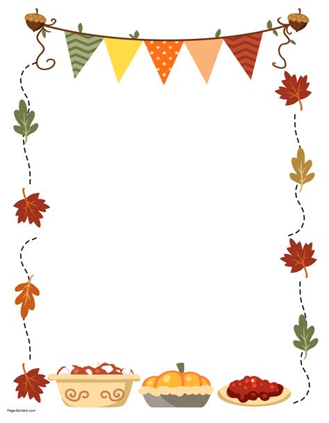 thanksgiving border png|FREE Thanksgiving Border Printables .